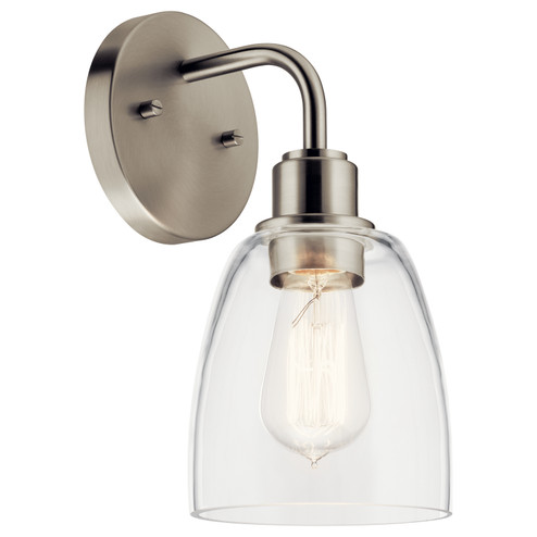 Meller One Light Wall Sconce in Nickel Textured (12|55100NI)