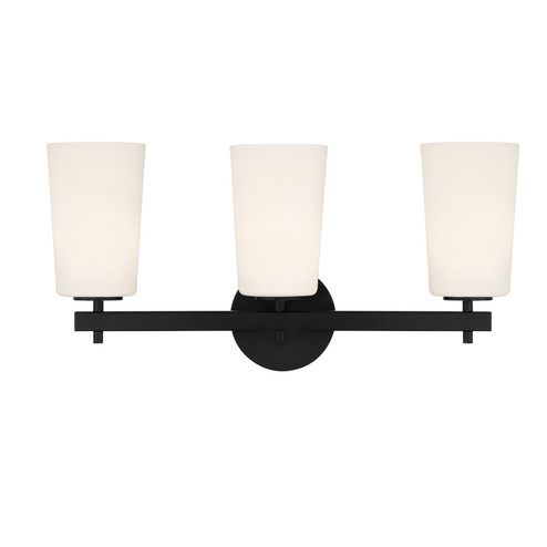 Colton Three Light Wall Sconce in Black (60|COL-103-BK)