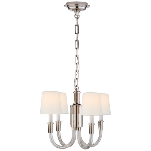 Vivian Four Light Chandelier in Crystal with Polished Nickel (268|TOB 5031PN-L)