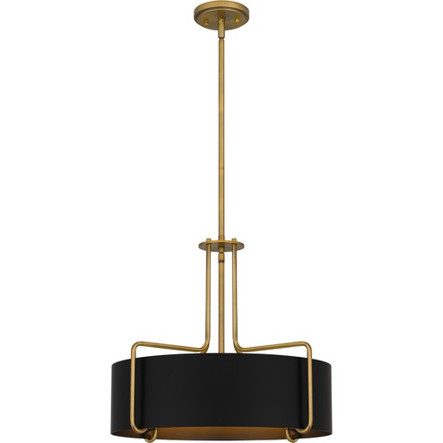 Quoizel Pendant Four Light Pendant in Aged Brass (10|QP5596AB)