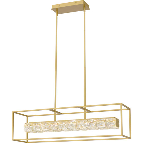 Dazzle LED Linear Chandelier in Soft Gold (10|PCDZ136SGD)