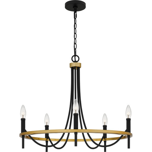 Legare Five Light Chandelier in Matte Black (10|LGR5026MBK)