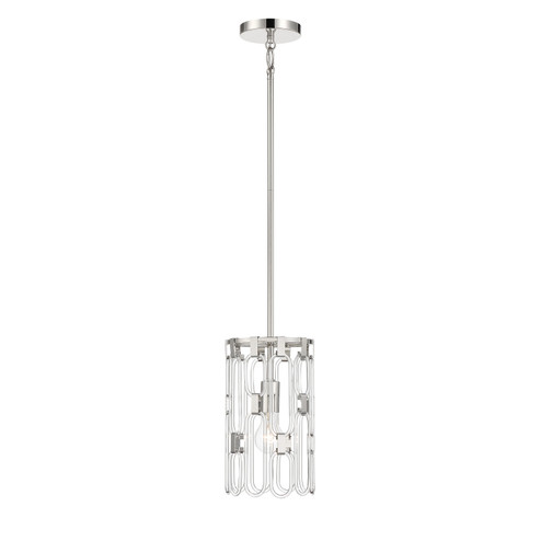 Charming One Light Mini Pendant in Polished Nickel (42|P5381-613)