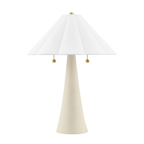 Alana Two Light Table Lamp in Aged Brass (428|HL676202-AGB/CAI)