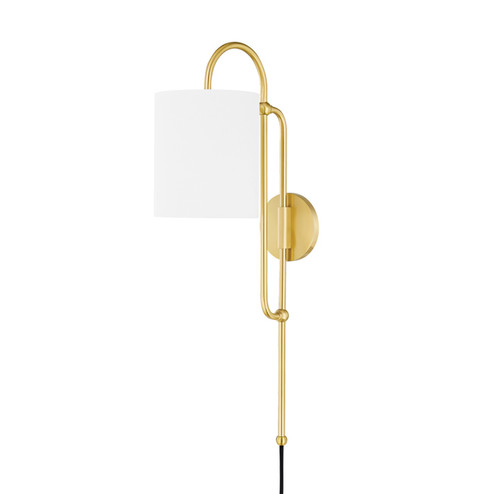 Caroline One Light Wall Sconce in Aged Brass (428|HL641201-AGB)