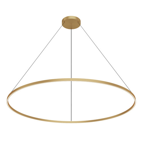 Cerchio LED Pendant in Brushed Gold (347|PD87172-BG)
