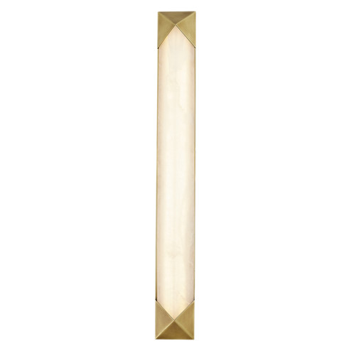 Caesar LED Vanity in Vintage Brass/Alabaster (452|WV323225VBAR)