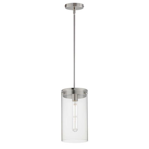 Pinn One Light Pendant in Satin Nickel (16|12408CLSN)