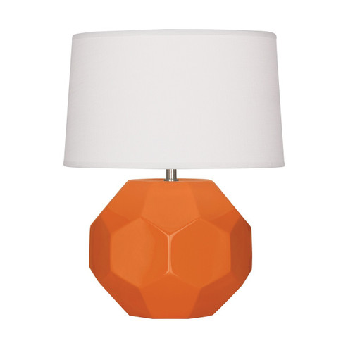 Small Franklin One Light Accent Lamp in Pumpkin Glazed Ceramic (165|PM02)