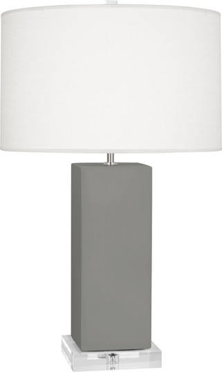 Harvey One Light Table Lamp in Matte Smoky Taupe Glazed Ceramic (165|MST95)