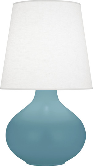 June One Light Table Lamp in Matte Steel Blue Glazed Ceramic (165|MOB99)
