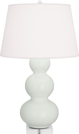 Triple Gourd One Light Table Lamp in Matte Celadon Glazed Ceramic w/Lucite Base (165|MCL43)