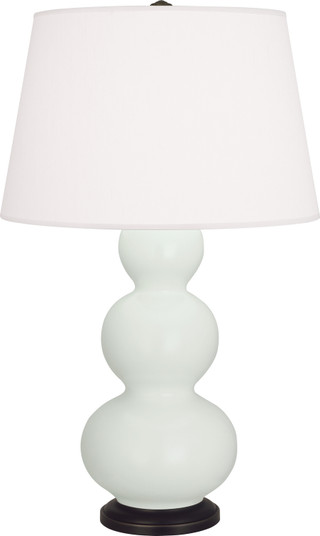 Triple Gourd One Light Table Lamp in Matte Celadon Glazed Ceramic w/Deep Patina Bronzeed (165|MCL41)