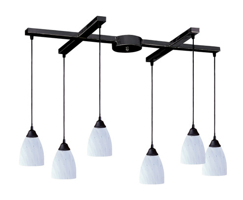 Classico Six Light Pendant in Dark Rust (45|406-6WH)