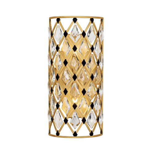 Windsor Two Light Wall Sconce in French Gold/Matte Black (137|345W02SFGMB)
