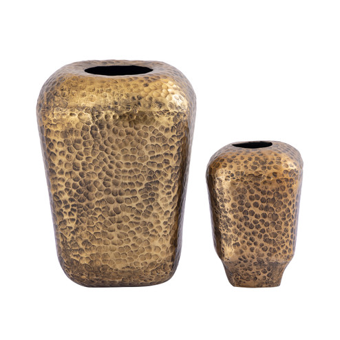 Organic Vase in Aged Brass (45|H0897-10531/S2)