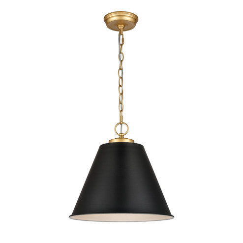 Vellus One Light Pendant in Matte Black (45|68164/1)