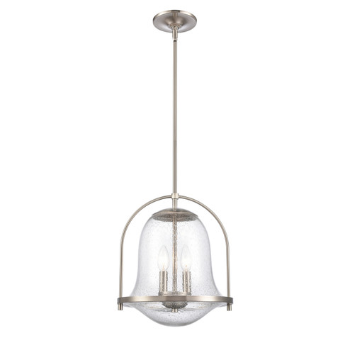 Connection Two Light Pendant in Satin Nickel (45|67856/2)