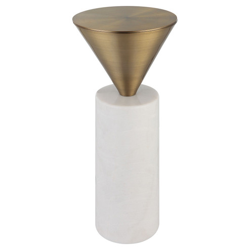 Top Hat Drink Table in Brushed Brass (52|25250)