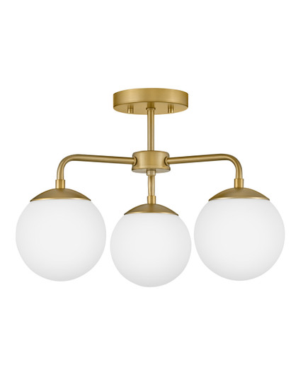 Julep LED Semi-Flush Mount in Lacquered Brass (531|84203LCB)