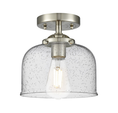 Nouveau One Light Semi-Flush Mount in Brushed Satin Nickel (405|284-1C-SN-G74)