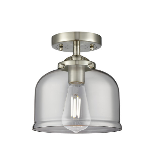 Nouveau One Light Semi-Flush Mount in Brushed Satin Nickel (405|284-1C-SN-G73)