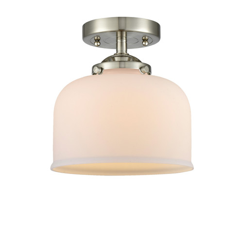 Nouveau LED Semi-Flush Mount in Brushed Satin Nickel (405|284-1C-SN-G72-LED) Nouveau LED Semi-Flush Mount in Brushed Satin Nickel (405|284-1C-SN-G72-LED)