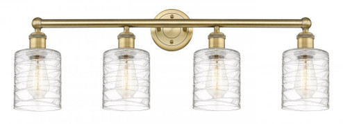 Edison Four Light Bath Vanity in Brushed Satin Nickel (405|616-4W-SN-G112)