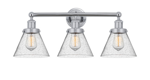 Edison Three Light Bath Vanity in Polished Chrome (405|616-3W-PC-G44) Edison Three Light Bath Vanity in Polished Chrome (405|616-3W-PC-G44)