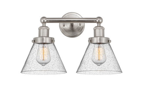Edison Two Light Bath Vanity in Brushed Satin Nickel (405|616-2W-SN-G44)
