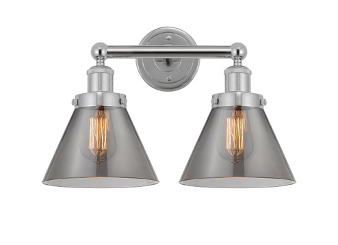 Edison Two Light Bath Vanity in Polished Chrome (405|616-2W-PC-G43)