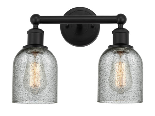 Edison Two Light Bath Vanity in Matte Black (405|616-2W-BK-G257)