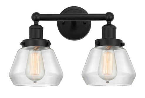 Edison Two Light Bath Vanity in Matte Black (405|616-2W-BK-G172)