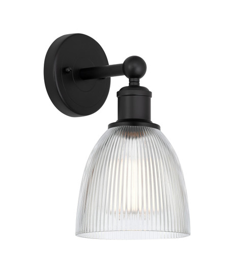 Edison One Light Wall Sconce in Matte Black (405|616-1W-BK-G382)