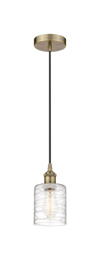 Edison One Light Mini Pendant in Antique Brass (405|616-1P-AB-G1113)