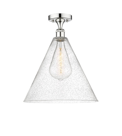 Edison One Light Semi-Flush Mount in Polished Chrome (405|616-1F-PC-GBC-164)