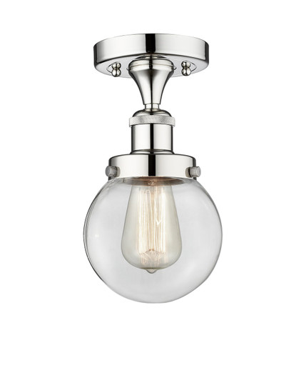 Edison One Light Semi-Flush Mount in Polished Chrome (405|616-1F-PC-G202-6)
