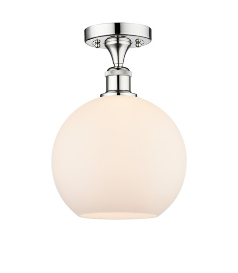 Edison One Light Semi-Flush Mount in Polished Chrome (405|616-1F-PC-G121-10)