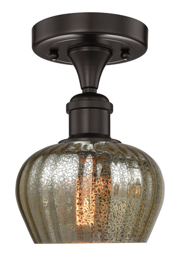 Edison One Light Semi-Flush Mount in Oil Rubbed Bronze (405|616-1F-OB-G96)