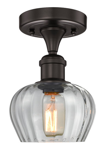 Edison One Light Semi-Flush Mount in Oil Rubbed Bronze (405|616-1F-OB-G92)