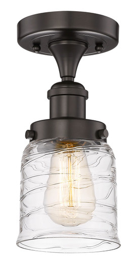 Edison One Light Semi-Flush Mount in Oil Rubbed Bronze (405|616-1F-OB-G513)