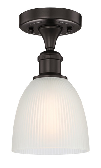 Edison One Light Semi-Flush Mount in Oil Rubbed Bronze (405|616-1F-OB-G381)