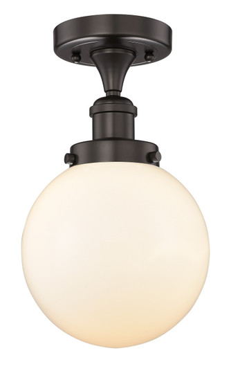 Edison One Light Semi-Flush Mount in Oil Rubbed Bronze (405|616-1F-OB-G201-8)
