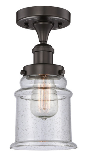 Edison One Light Semi-Flush Mount in Oil Rubbed Bronze (405|616-1F-OB-G184)