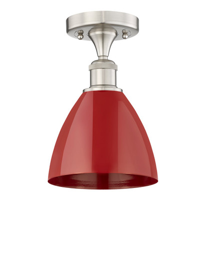 Edison One Light Semi-Flush Mount in Matte Black (405|616-1F-BK-MBD-75-GR)