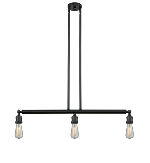 Franklin Restoration LED Island Pendant in Matte Black (405|213-BK-LED)