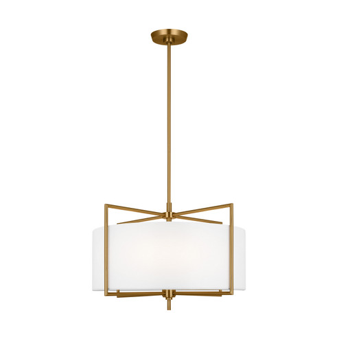 Perno Four Light Pendant in Burnished Brass (454|CP1394BBS)