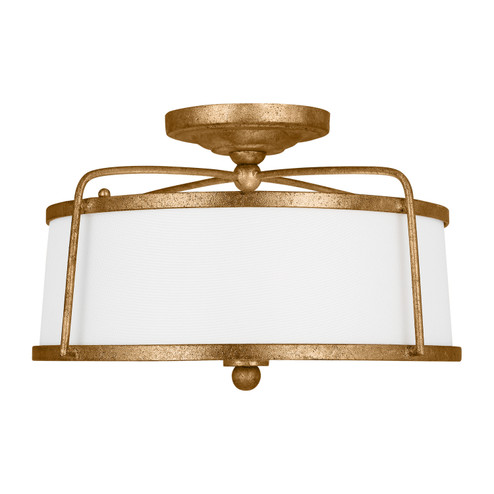 Stonington Two Light Semi-Flush Mount in Antique Gild (454|CF1102ADB)