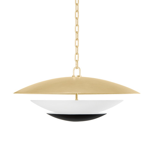 Adara Four Light Chandelier in Vintage Gold Leaf (68|413-26-VGL/SBK)