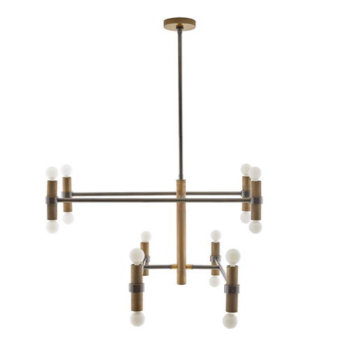 Plano 16 Light Chandelier in English Bronze (314|89650)